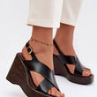 Laden Sie das Bild in den Galerie-Viewer,  Keilabsatz Sandalen model 226338 Step in style 

