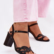 Laden Sie das Bild in den Galerie-Viewer,  Sandalen mit Absatz model 226912 Step in style 
