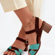 Laden Sie das Bild in den Galerie-Viewer,  Sandalen mit Absatz model 227911 Step in style 
