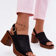Laden Sie das Bild in den Galerie-Viewer,  Sandalen mit Absatz model 227914 Step in style 
