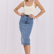 Laden Sie das Bild in den Galerie-Viewer,  ~Spódnica jeansowa model 228027 Factory Price 
