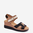 Laden Sie das Bild in den Galerie-Viewer,  Keilabsatz Sandalen model 228391 Step in style 

