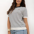 Laden Sie das Bild in den Galerie-Viewer, Kurzarm Pullover model 230140 Italy Moda
