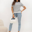 Laden Sie das Bild in den Galerie-Viewer, Kurzarm Pullover model 230140 Italy Moda
