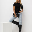 Laden Sie das Bild in den Galerie-Viewer,  Kurzarm Pullover model 230896 Italy Moda 
