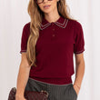Laden Sie das Bild in den Galerie-Viewer,  Kurzarm Pullover model 230910 Italy Moda 
