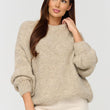 Laden Sie das Bild in den Galerie-Viewer, Pullover model 231987 Makadamia
