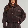 Laden Sie das Bild in den Galerie-Viewer, Cordjacke model 232013 Makadamia
