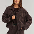 Laden Sie das Bild in den Galerie-Viewer, Cordjacke model 232013 Makadamia
