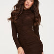 Laden Sie das Bild in den Galerie-Viewer, Kurzes Kleid model 232042 Makadamia
