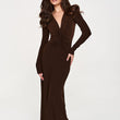 Laden Sie das Bild in den Galerie-Viewer,  Langes Kleid model 232509 Makadamia 
