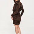 Laden Sie das Bild in den Galerie-Viewer,  Kurzes Kleid model 232512 Makadamia 
