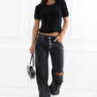 Laden Sie das Bild in den Galerie-Viewer,  Kurzarm Pullover model 232576 Factory Price 
