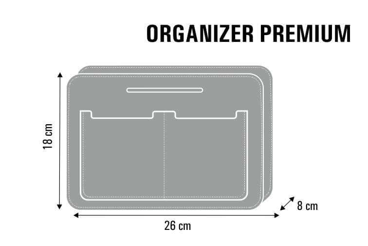 Taschenorganizer »Campari« Anthrazit OR66 | Textil Großhandel ATA-Mode