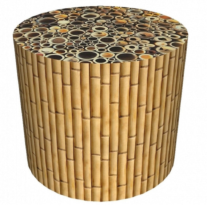 Sitzpouf HD »Bambus« PU19 | Textil Großhandel ATA-Mode