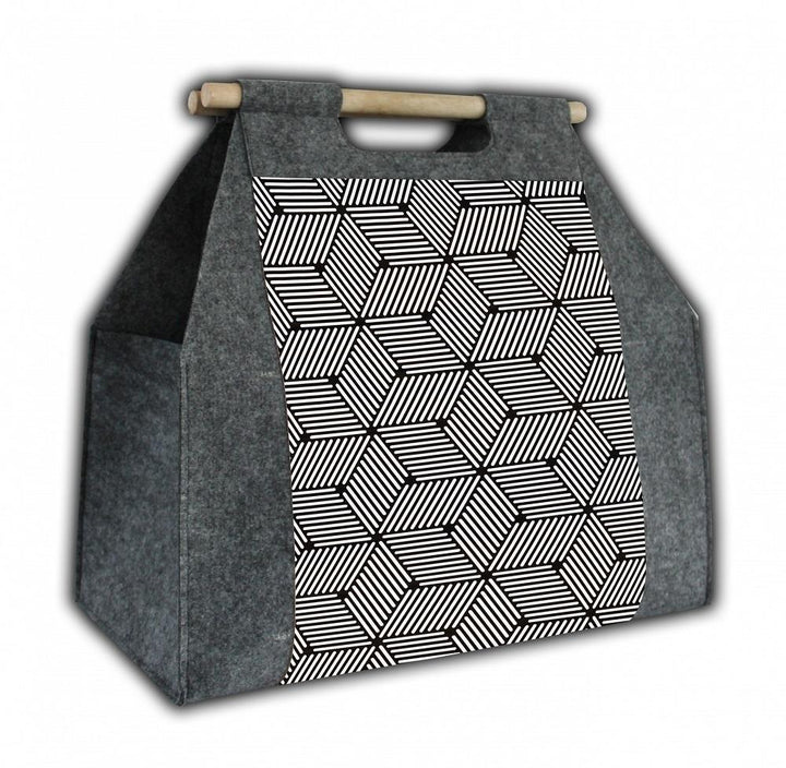 Kaminholztasche Filz »Cube« NS05 | Textil Großhandel ATA-Mode