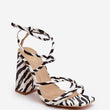 Laden Sie das Bild in den Galerie-Viewer, Sandalen mit Absatz Model 193939 Step in style

