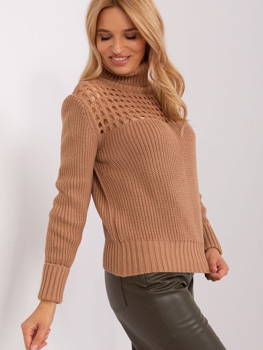 Rollkragenpullover Model 187516 Factory Price | Textil Großhandel ATA-Mode