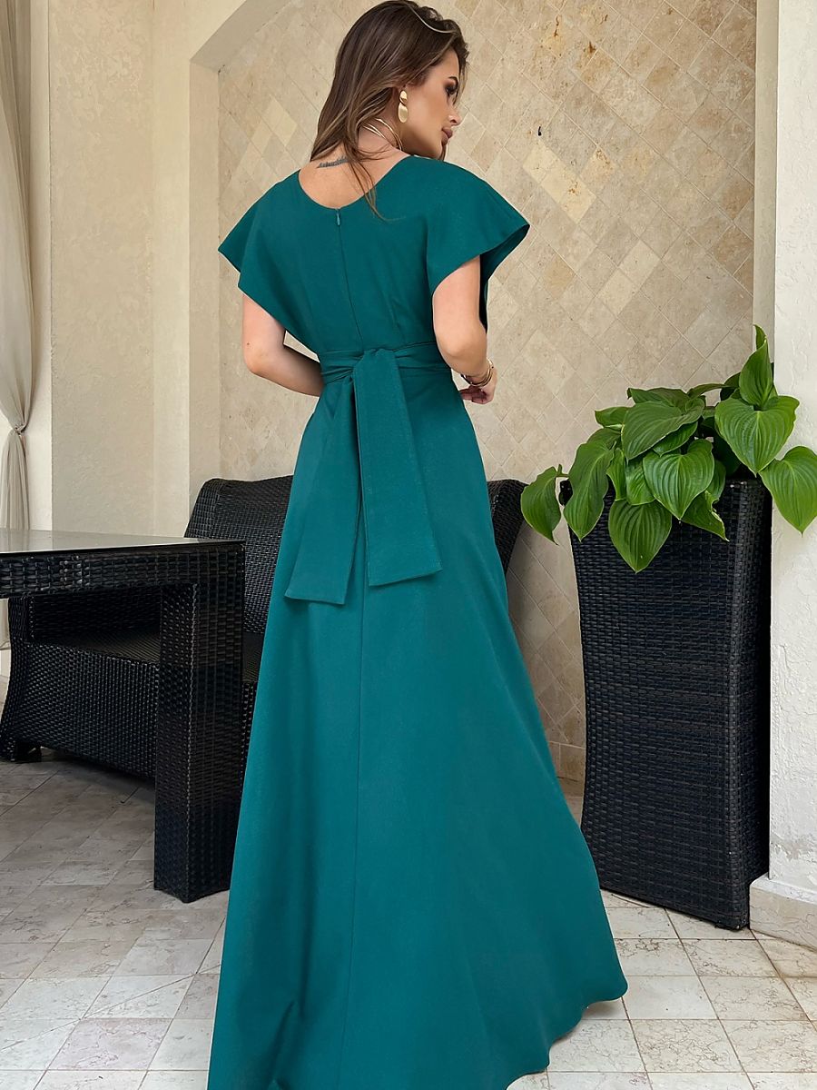 Langes Kleid Model 188236 Bicotone | Textil Großhandel ATA-Mode