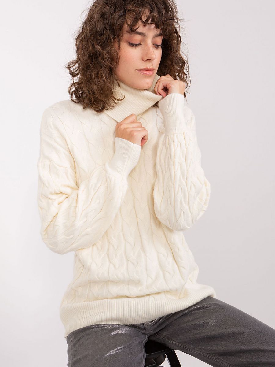 Rollkragenpullover Model 188310 AT | Textil Großhandel ATA-Mode