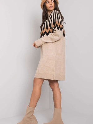 Kleid Model LC-SK-0098.37X Beige - Rue Paris | Textil Großhandel ATA-Mode