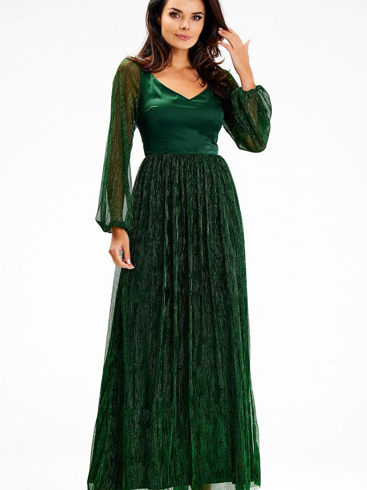 Langes Kleid Model 189438 awama | Textil Großhandel ATA-Mode