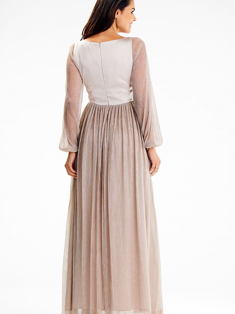 Langes Kleid Model 189440 awama | Textil Großhandel ATA-Mode