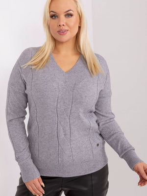 Pullover plus size Model 190061 Factory Price | Textil Großhandel ATA-Mode
