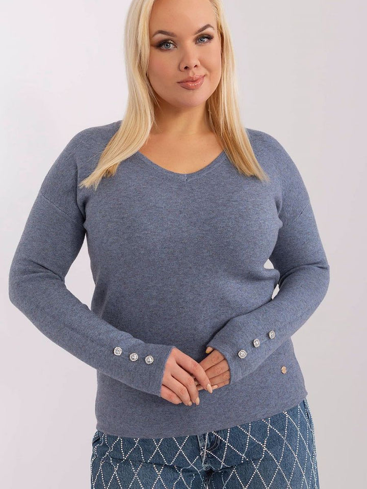 Pullover plus size Model 190091 Factory Price | Textil Großhandel ATA-Mode