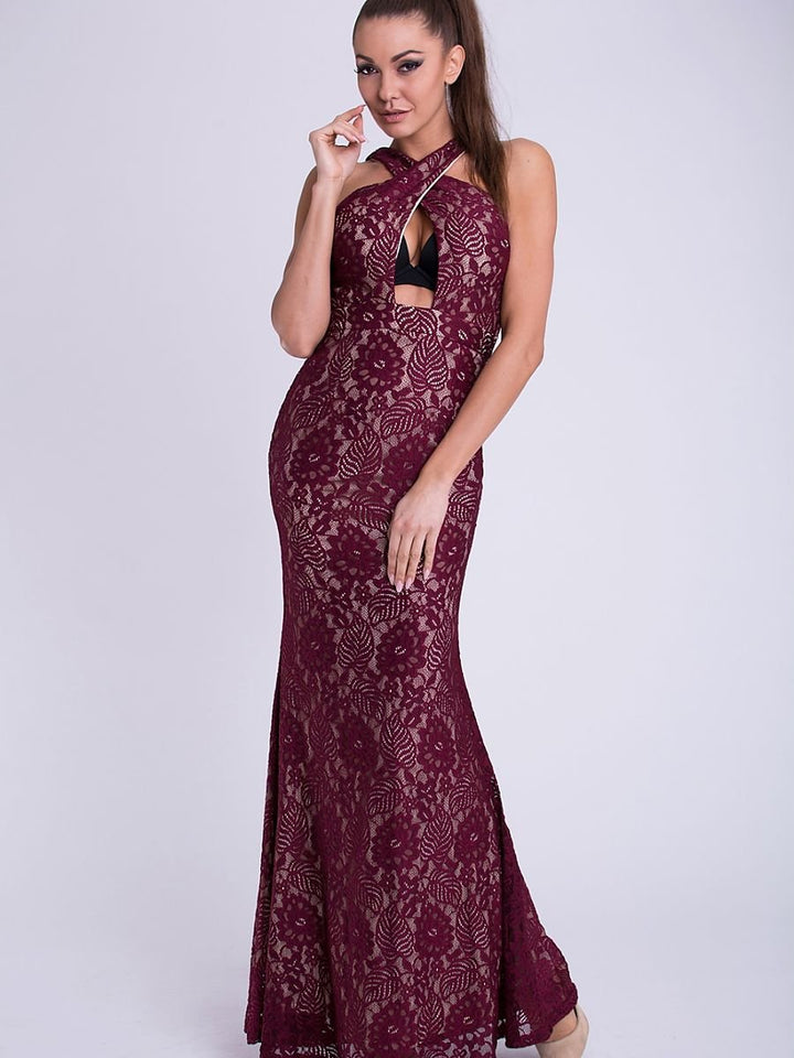 Langes Kleid Model 69401 YourNewStyle | Textil Großhandel ATA-Mode
