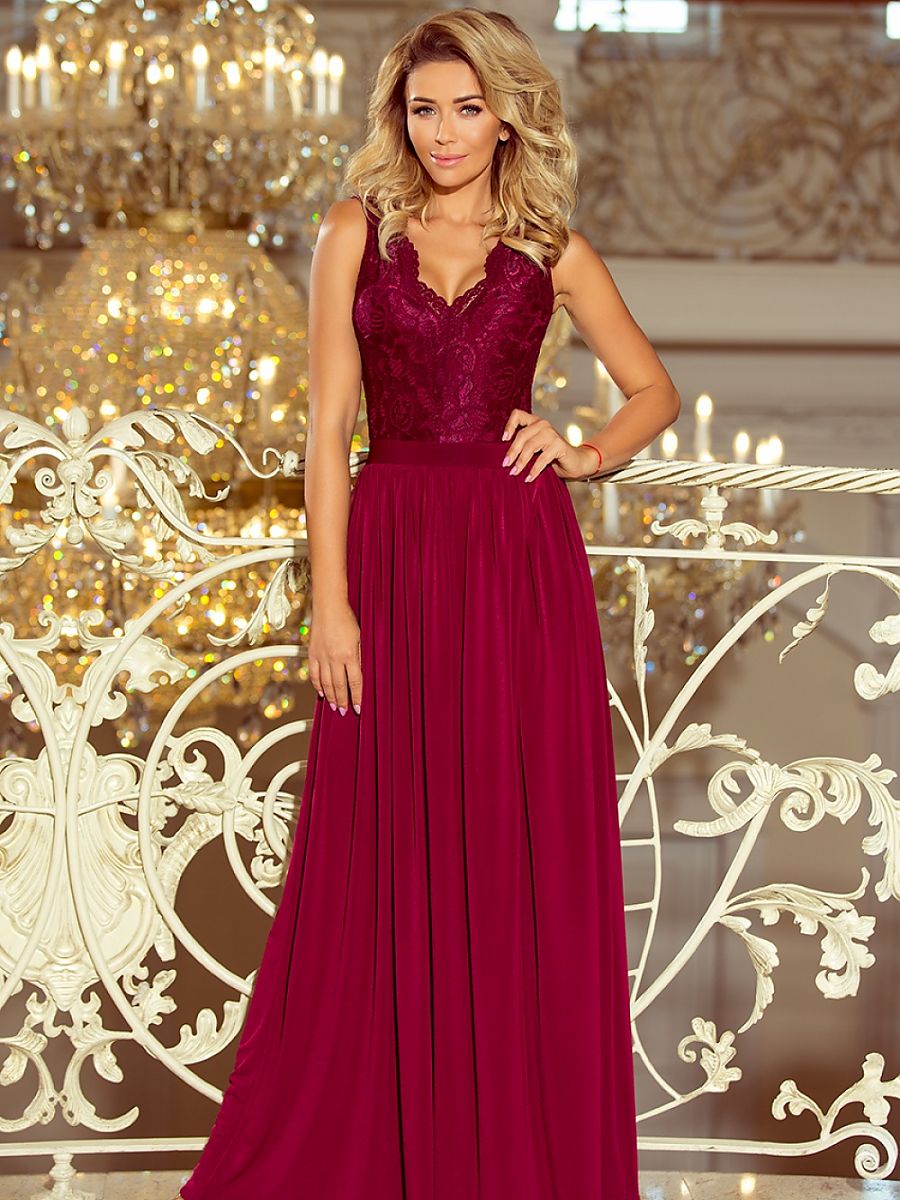 Langes Kleid Model 124387 Numoco | Textil Großhandel ATA-Mode