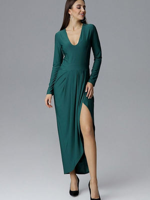 Langes Kleid Model 126214 Figl | Textil Großhandel ATA-Mode