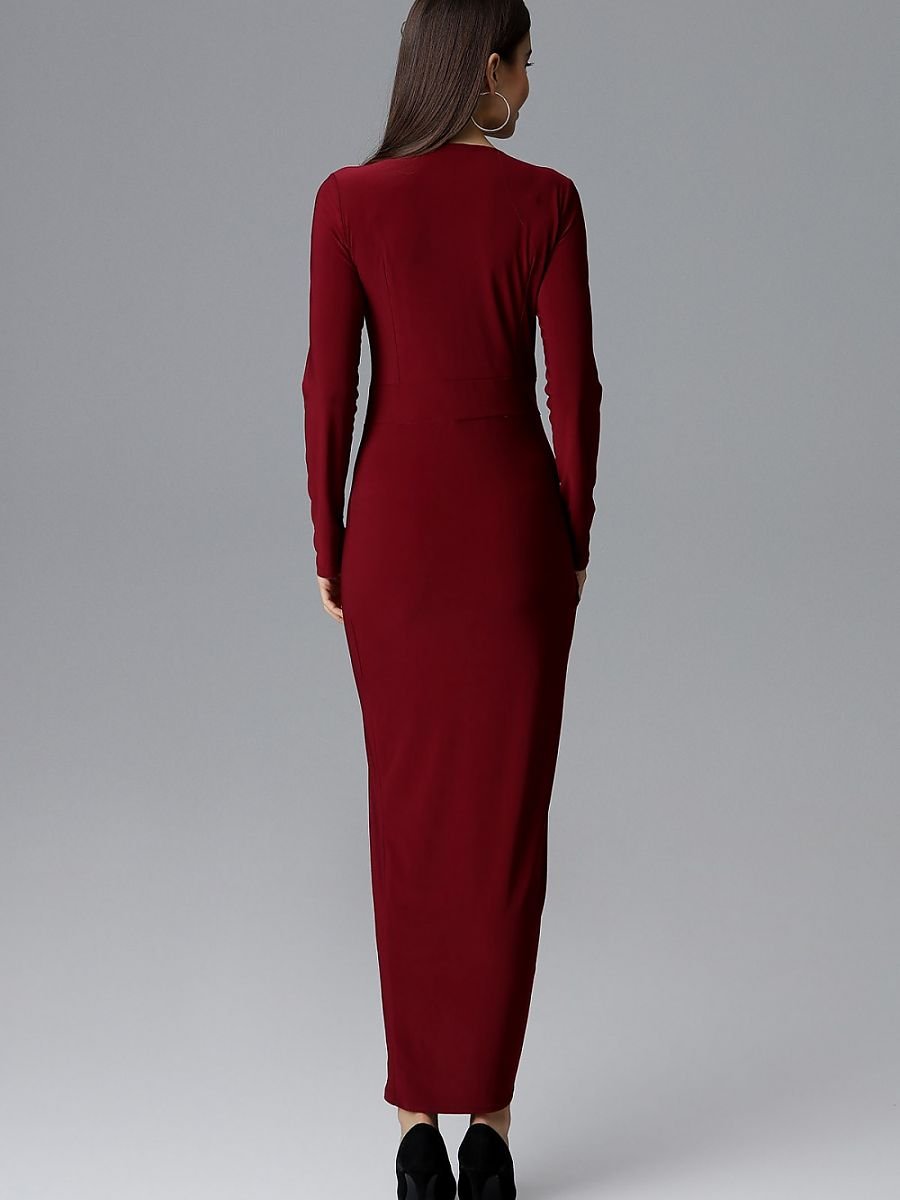 Langes Kleid Model 126215 Figl | Textil Großhandel ATA-Mode