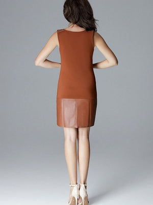 Kurzes Kleid Model 128514 Lenitif | Textil Großhandel ATA-Mode