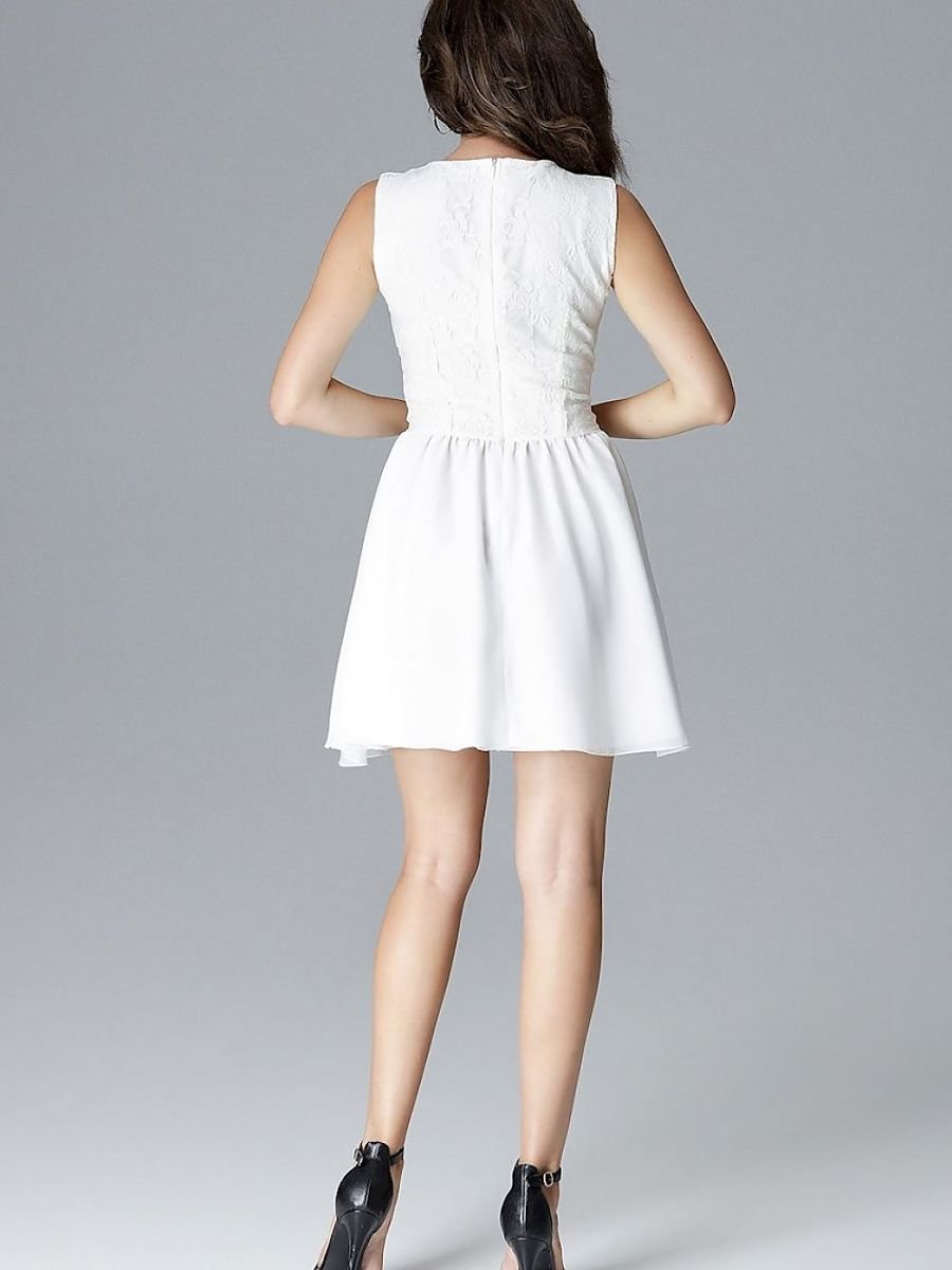 Kurzes Kleid Model 128516 Lenitif | Textil Großhandel ATA-Mode