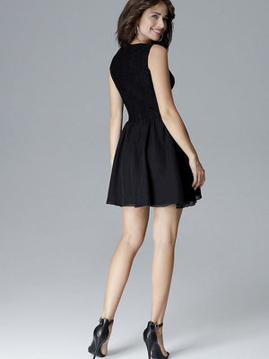 Kurzes Kleid Model 128517 Lenitif | Textil Großhandel ATA-Mode