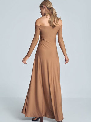 Langes Kleid Model 147921 Figl | Textil Großhandel ATA-Mode