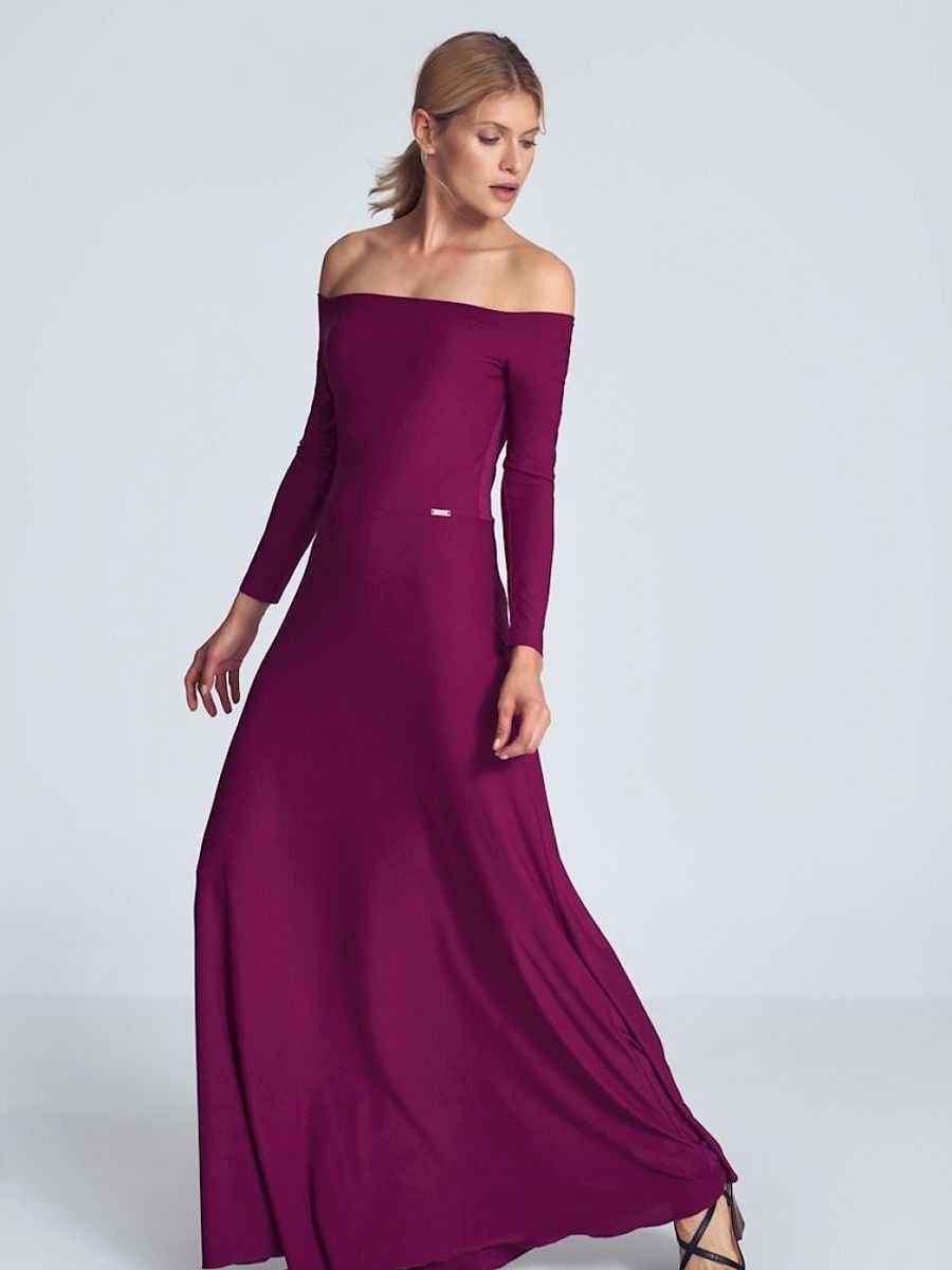 Langes Kleid Model 147922 Figl | Textil Großhandel ATA-Mode
