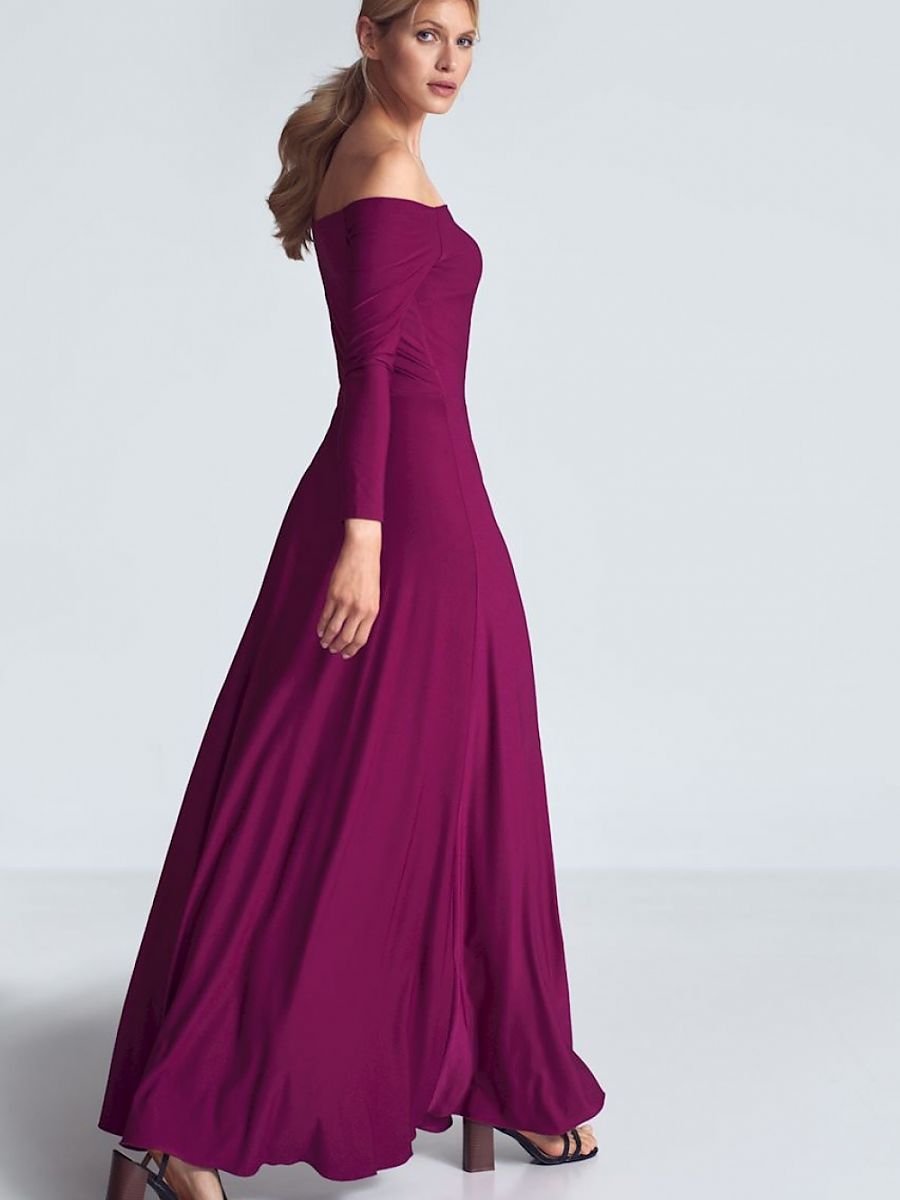 Langes Kleid Model 147922 Figl | Textil Großhandel ATA-Mode