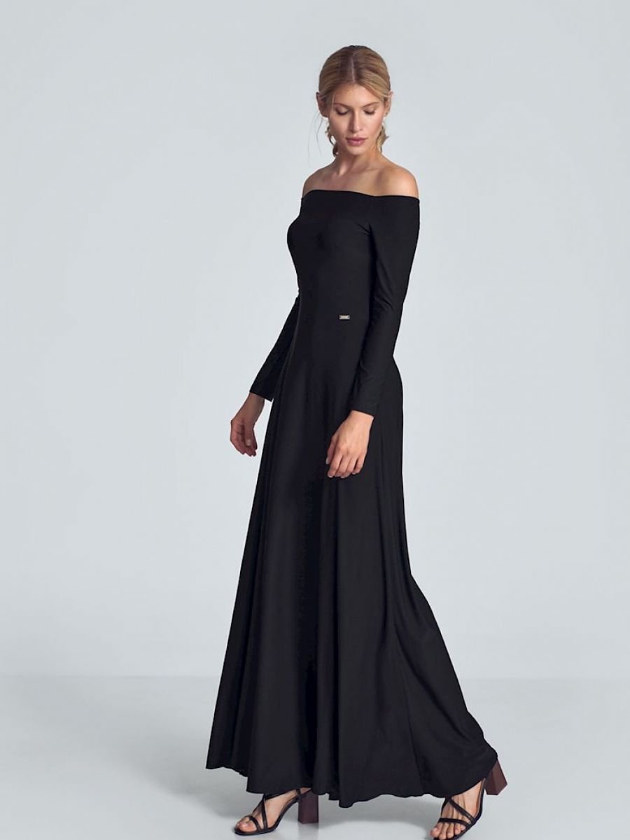 Langes Kleid Model 147924 Figl | Textil Großhandel ATA-Mode