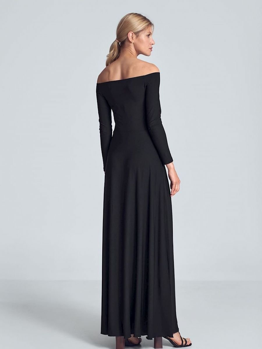Langes Kleid Model 147924 Figl | Textil Großhandel ATA-Mode