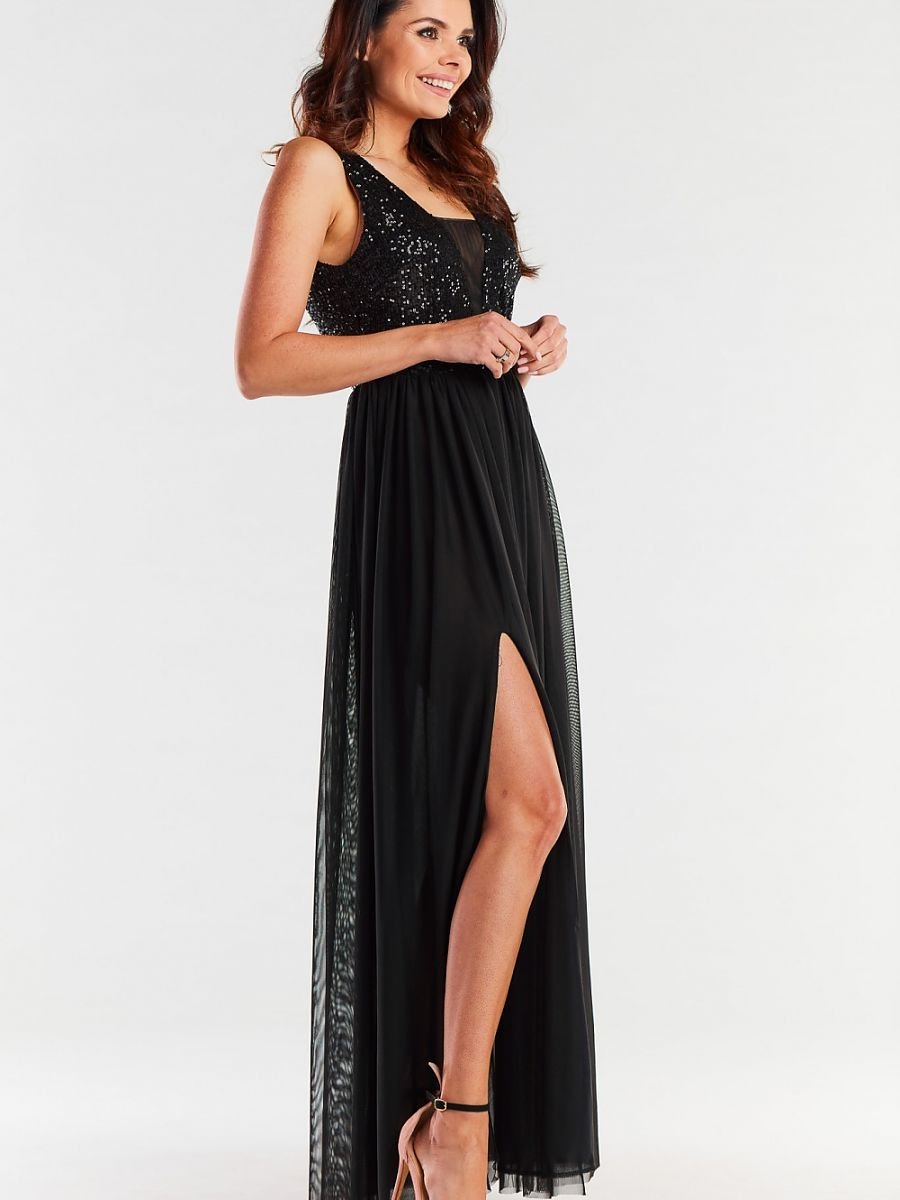 Langes Kleid Model 174301 awama | Textil Großhandel ATA-Mode