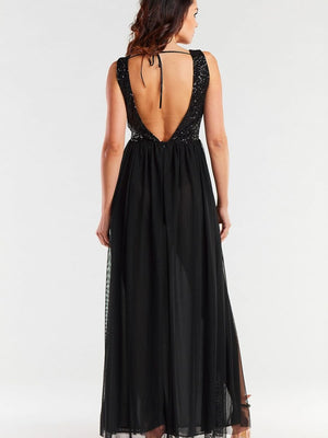 Langes Kleid Model 174301 awama | Textil Großhandel ATA-Mode