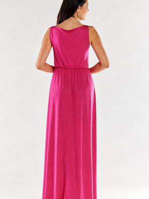 Langes Kleid Model 174348 awama | Textil Großhandel ATA-Mode