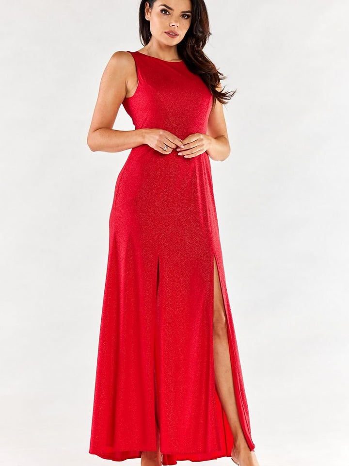 Langes Kleid Model 174383 awama | Textil Großhandel ATA-Mode