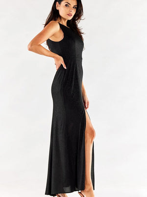 Langes Kleid Model 174385 awama | Textil Großhandel ATA-Mode