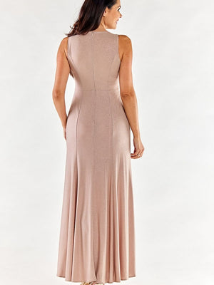 Langes Kleid Model 174386 awama | Textil Großhandel ATA-Mode