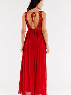 Langes Kleid Model 174391 awama | Textil Großhandel ATA-Mode