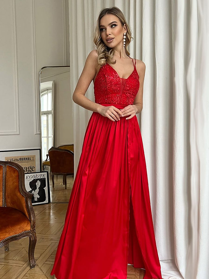 Langes Kleid Model 175888 Bicotone | Textil Großhandel ATA-Mode