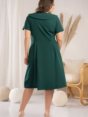 Plus-Size Kleider Model 176575 Karko | Textil Großhandel ATA-Mode
